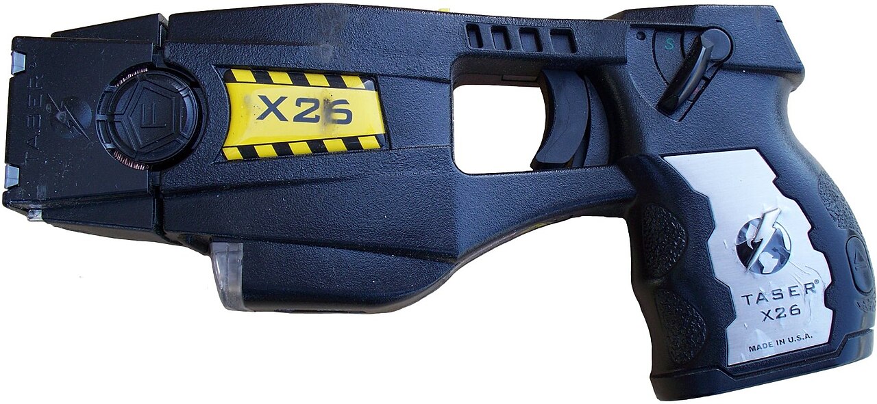 Police-issue TASER X26 conducted-energy weapon