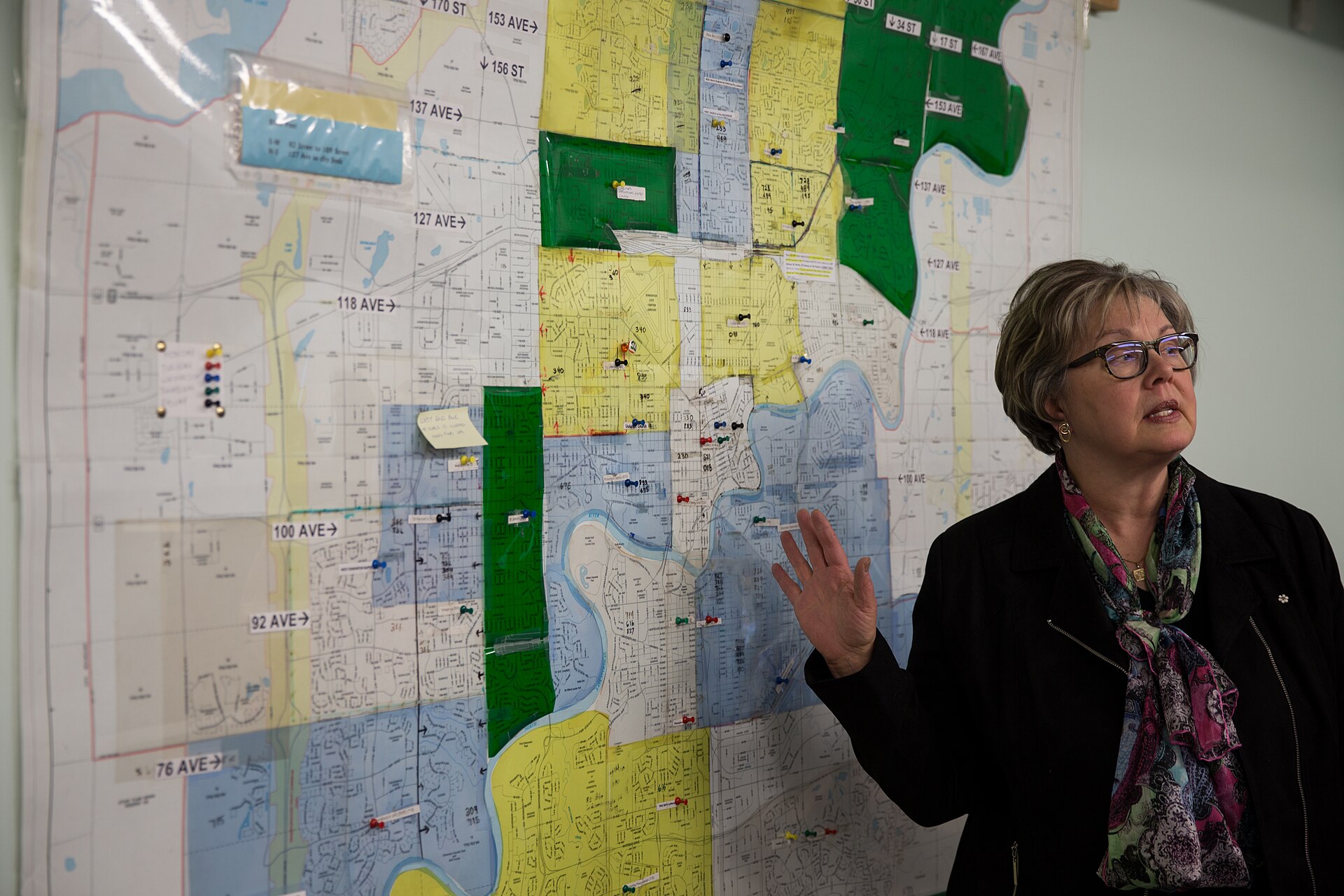 Edmonton's Food Bank logistics map