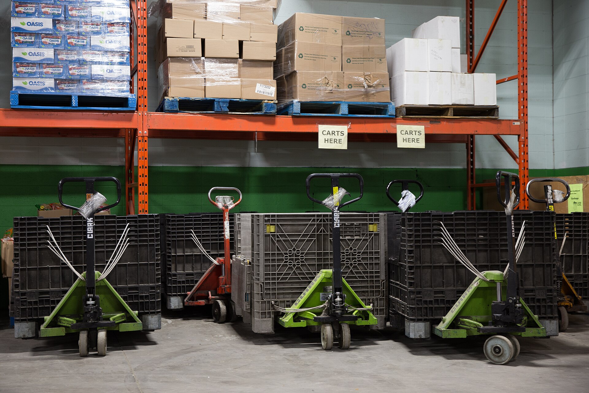 Edmonton's Food Bank warehouse and hamper operation